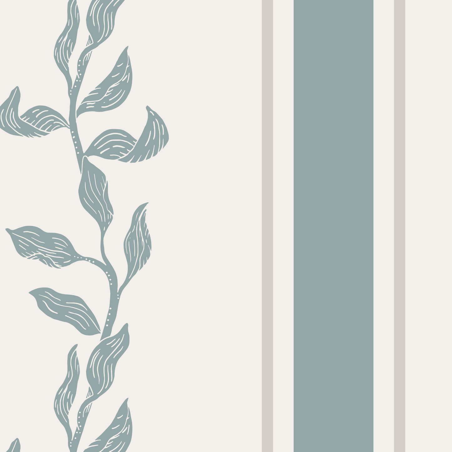 Legacy Wallpaper - Blue Green and Greige