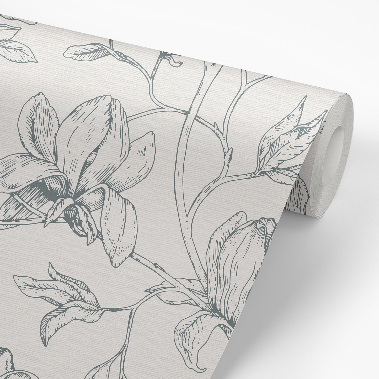 Magnolia Wallpaper - Monochrome