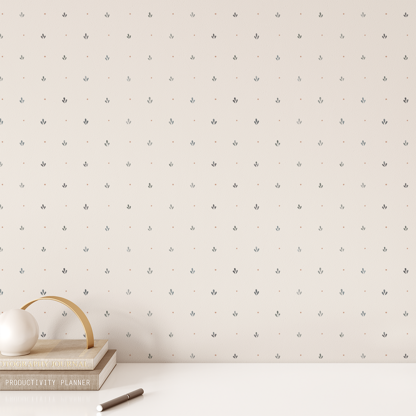 Delicate Dotty Wallpaper - Dark