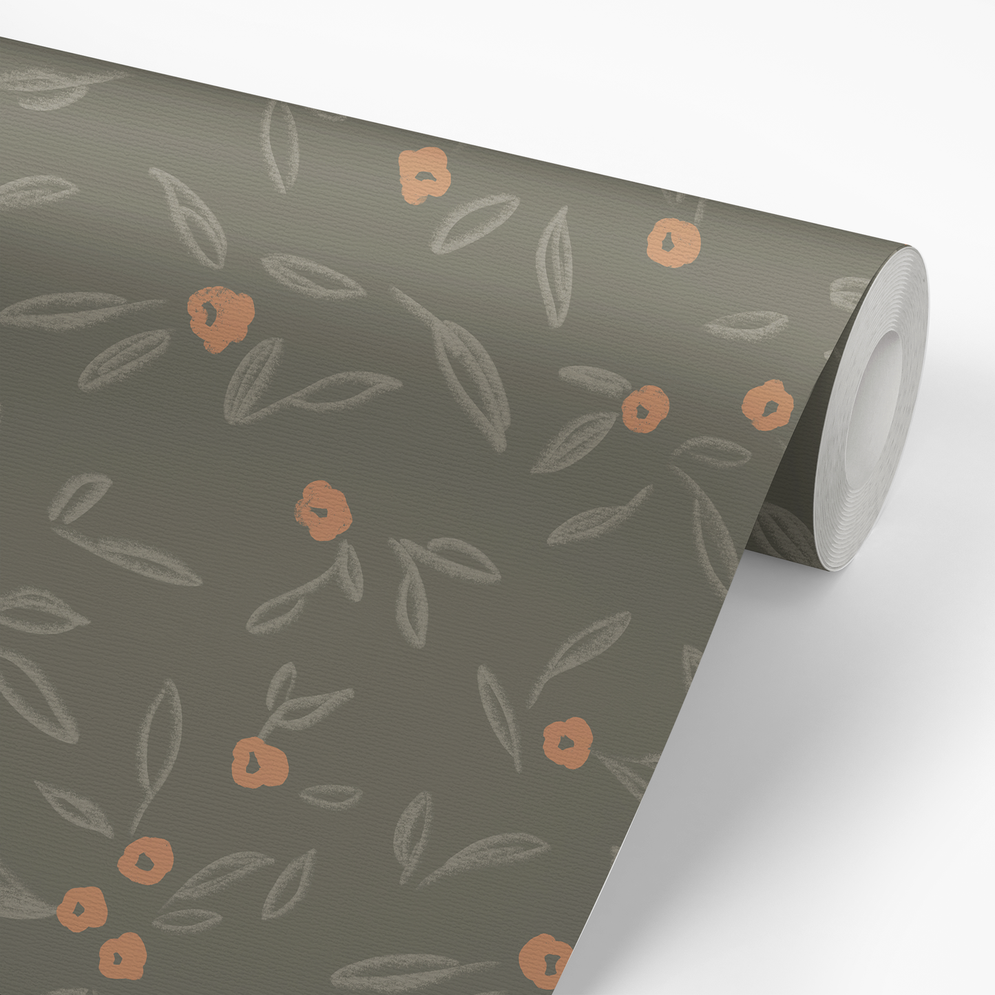 Tiny Blooms Wallpaper - Green
