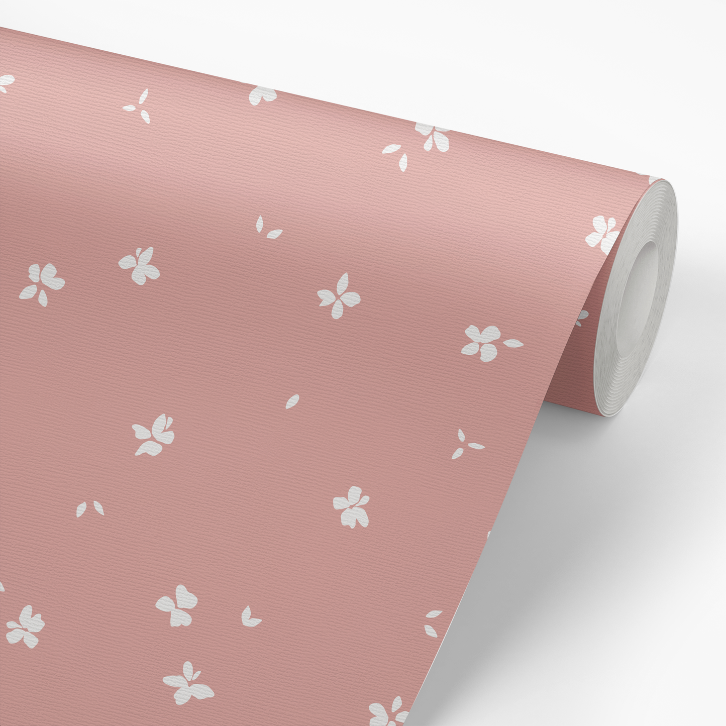 Tiny Floral Wallpaper - Salmon