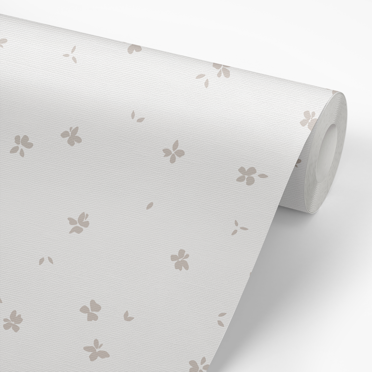 Tiny Floral Wallpaper - White
