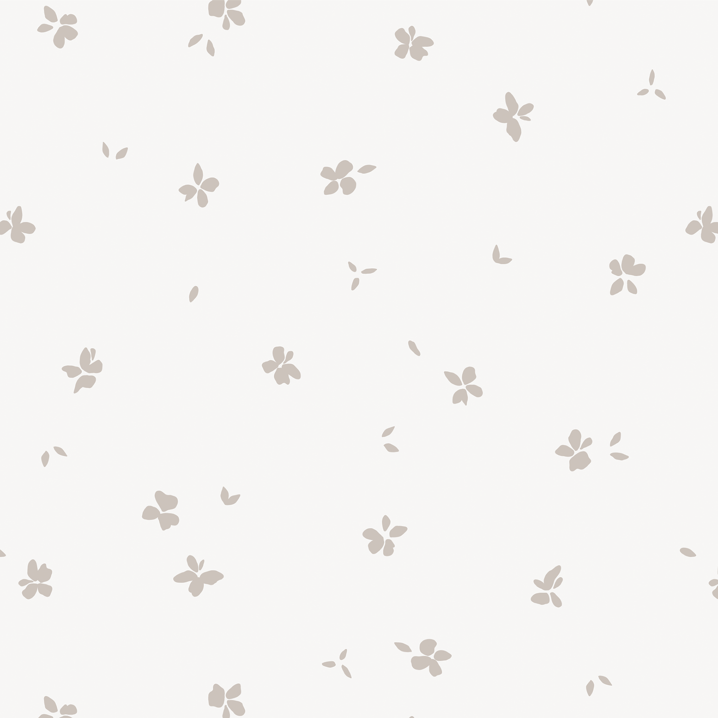 Tiny Floral Wallpaper - White