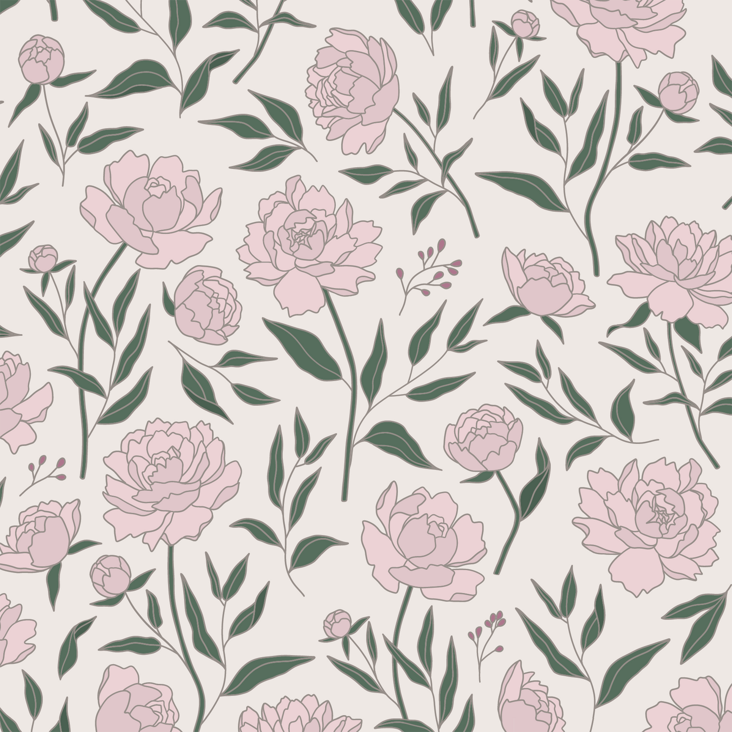 Peony Wallpaper - Pink