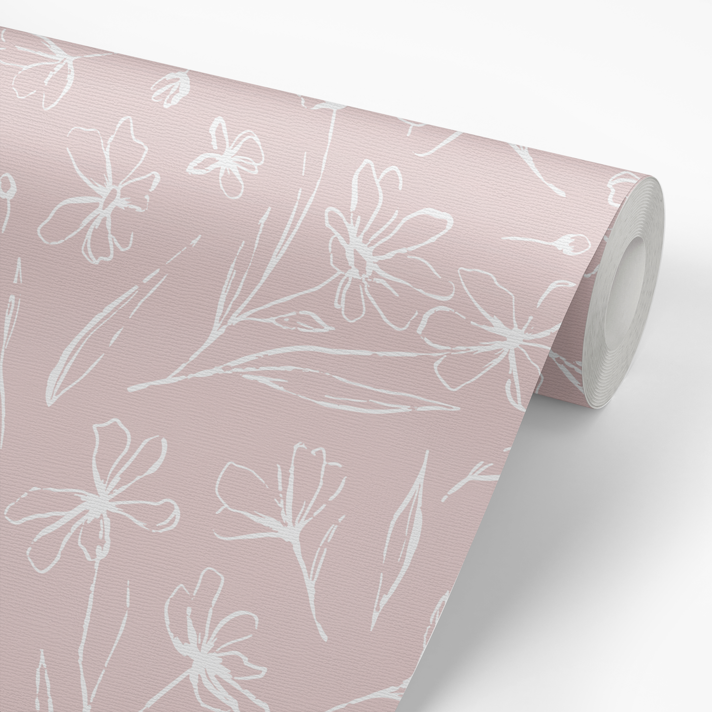 Ditsy Floral Wallpaper - Blush