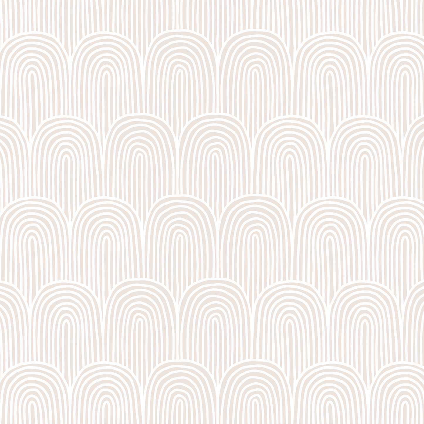 Neutral Rainbow Wallpaper - Cream