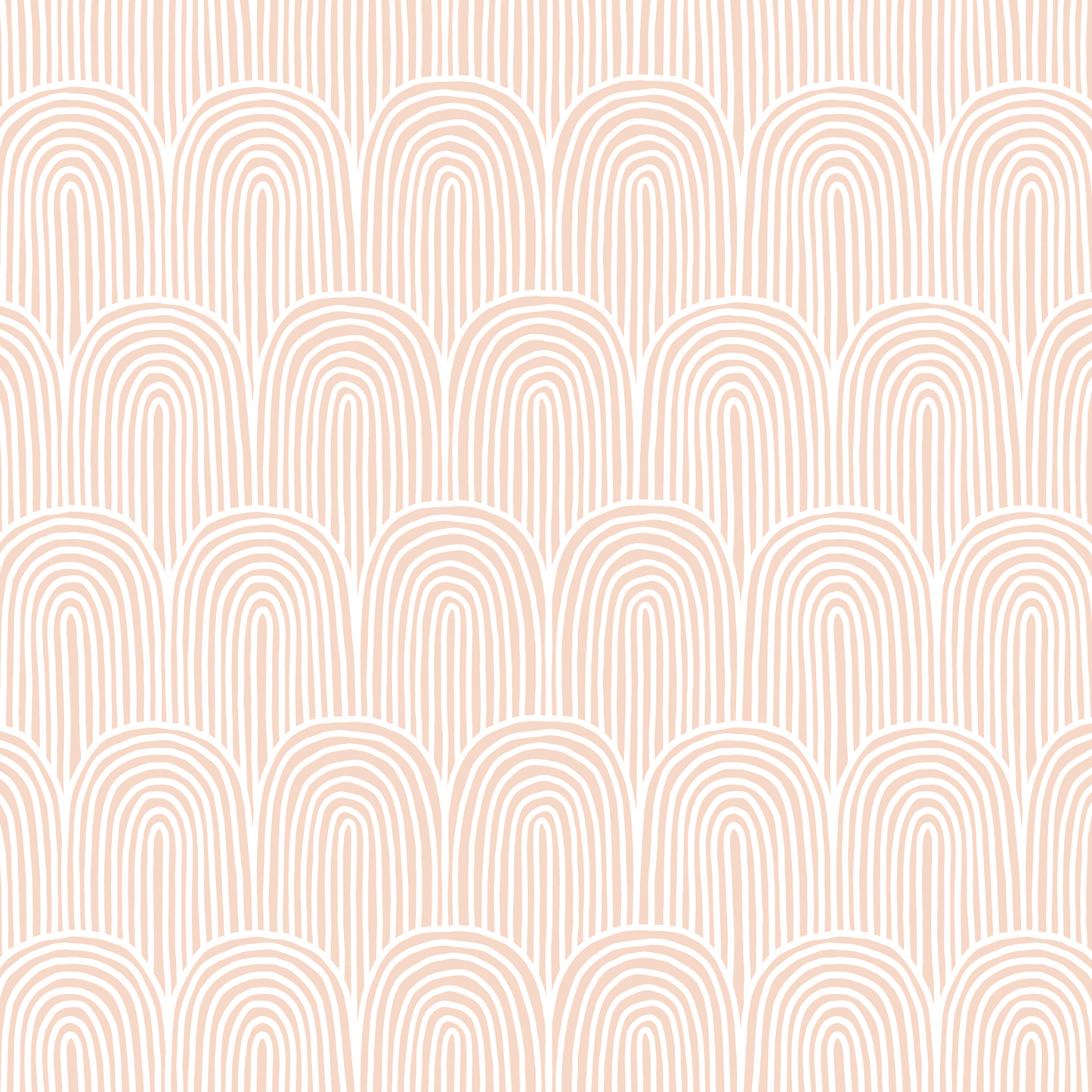 Neutral Rainbow Wallpaper - Peach