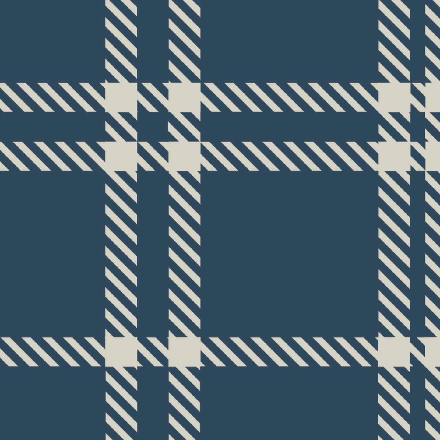 Classic Plaid Wallpaper - Blue