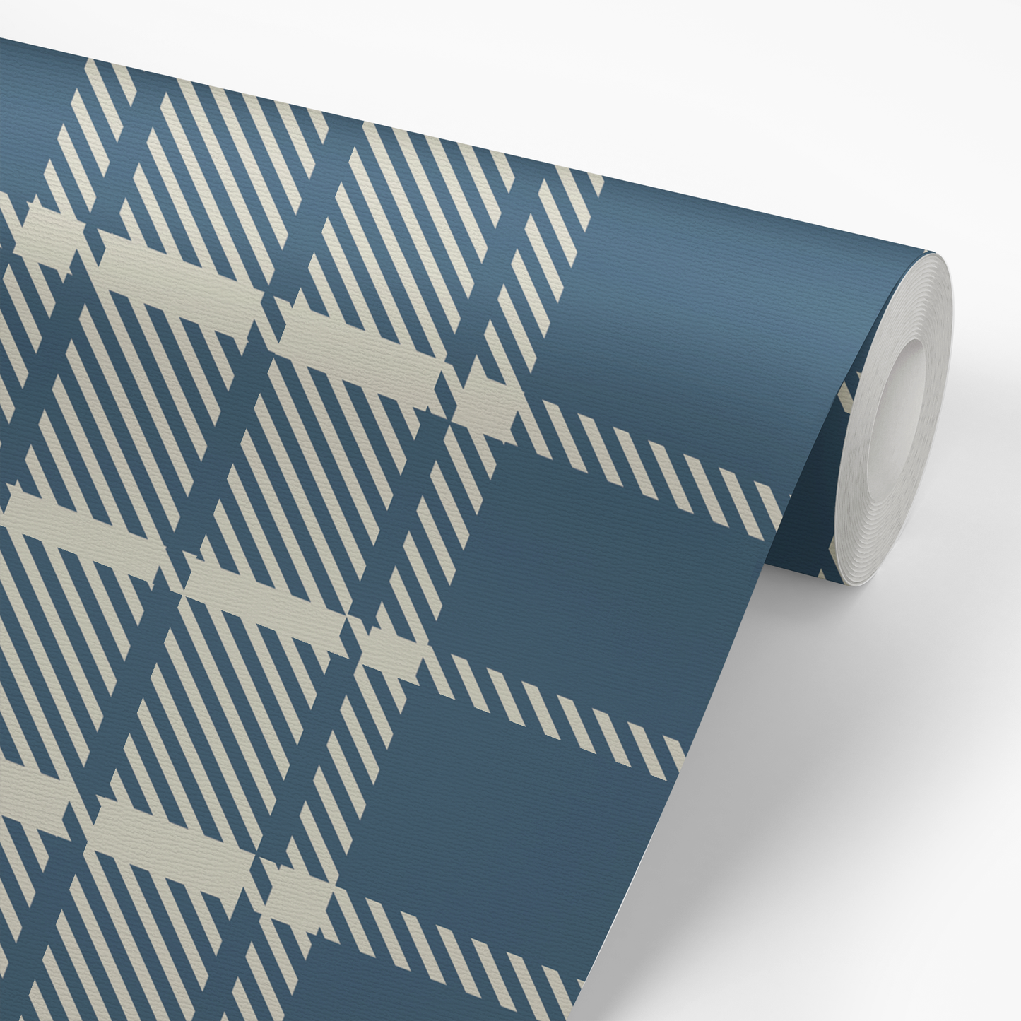 Classic Plaid Wallpaper - Blue