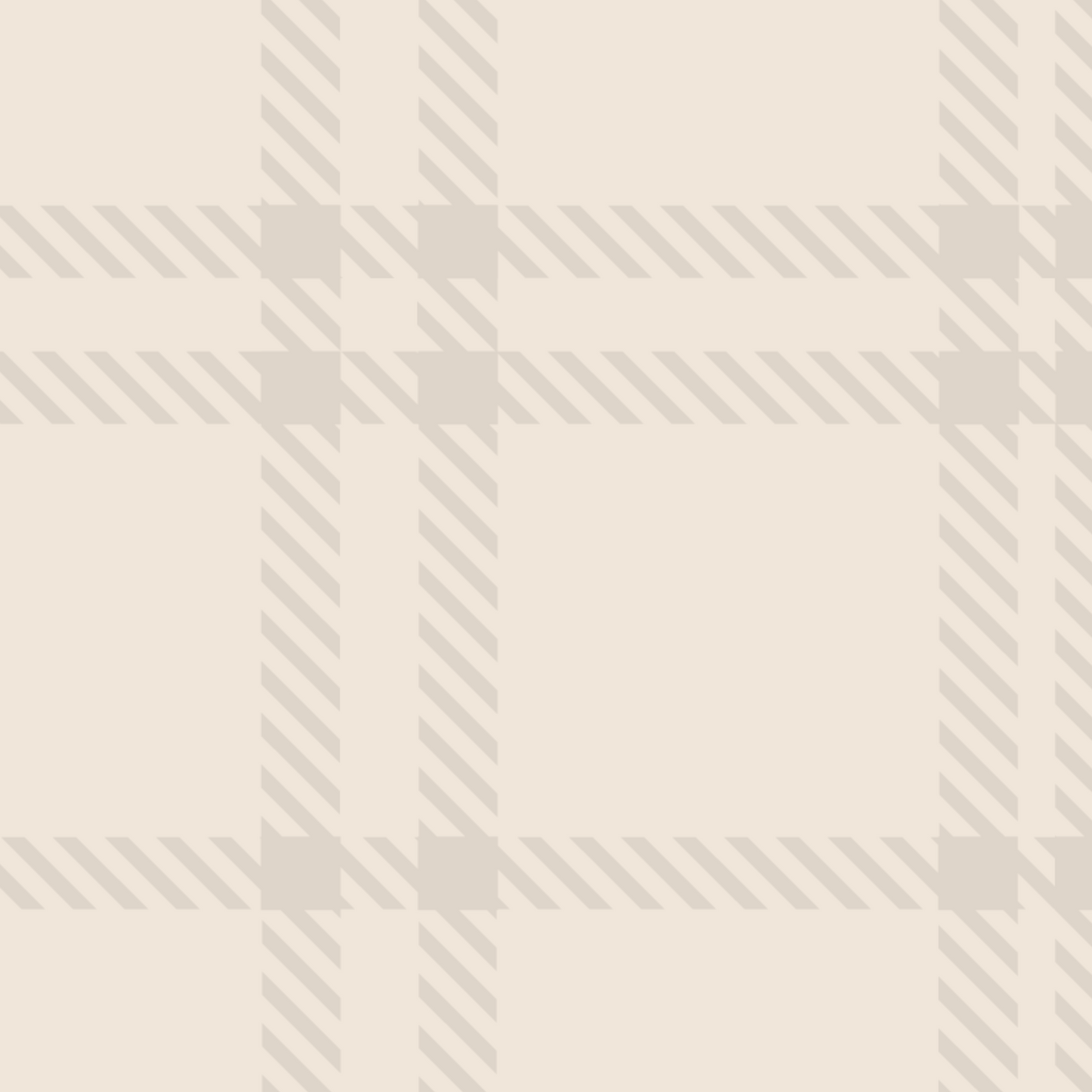 Classic Plaid Wallpaper - Greige and Tan