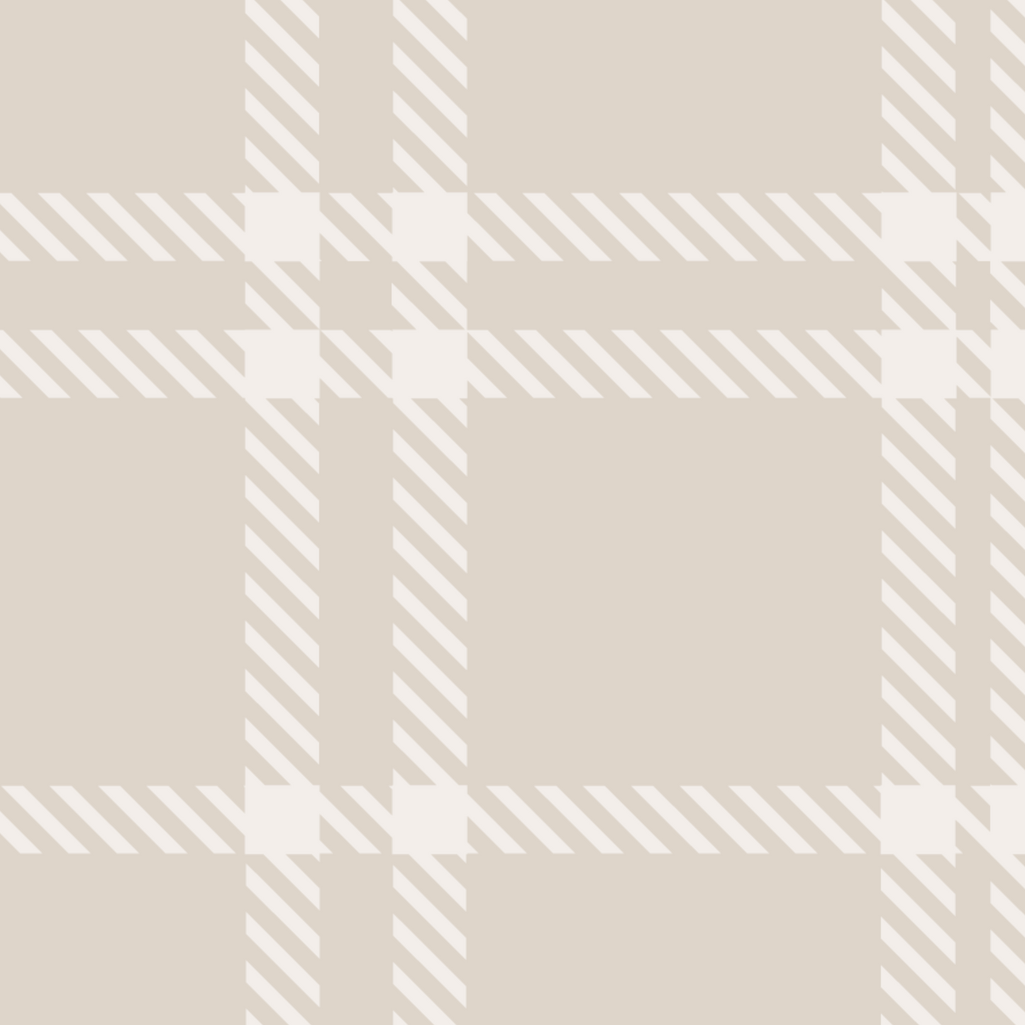 Classic Plaid Wallpaper - Latte