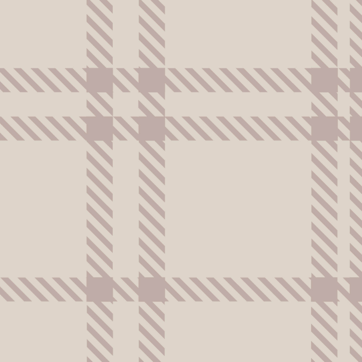Classic Plaid Wallpaper - Taupe