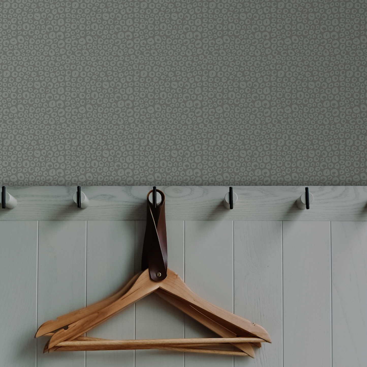 Open Dots Wallpaper - Green