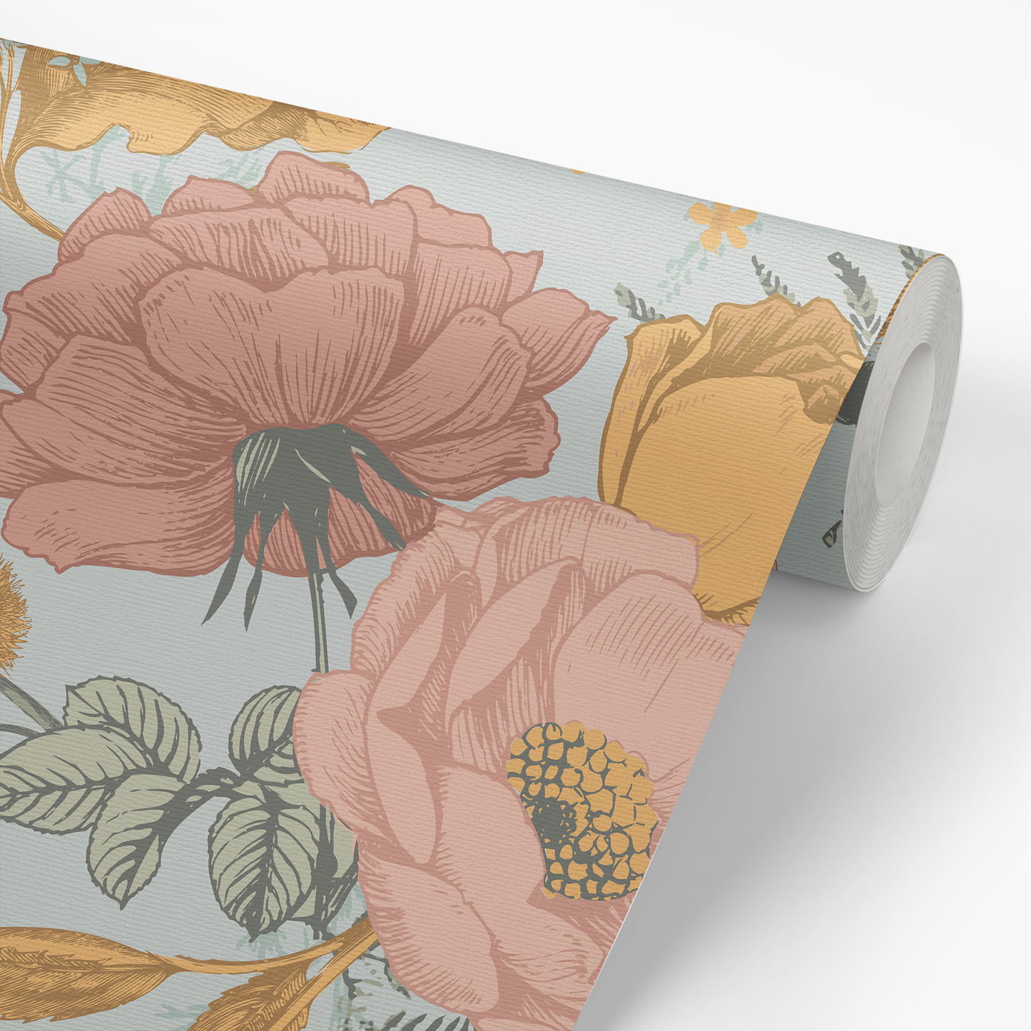 Botanical Medium Wallpaper - Blue