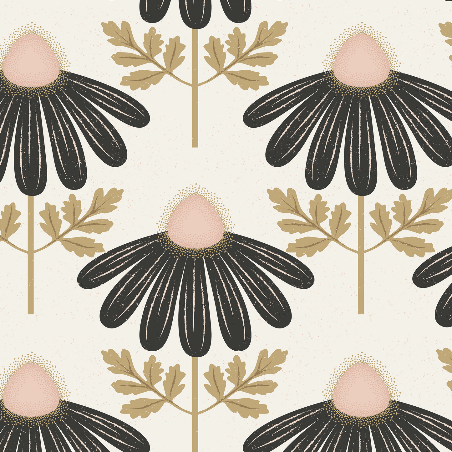 Good Luck Daisy Wallpaper - Cream