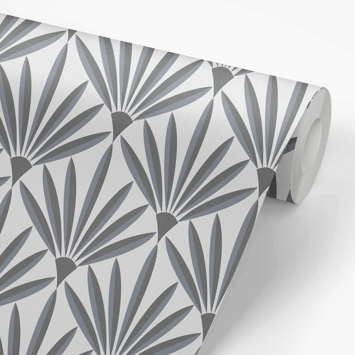 Modern Palms Wallpaper - Monochrome