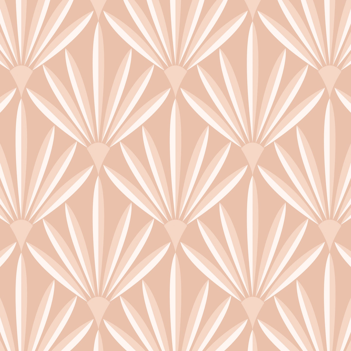 Modern Palms Wallpaper - Peach