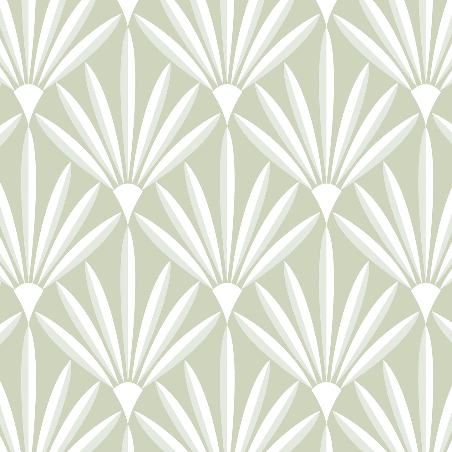 Modern Palms Wallpaper - Seafoam