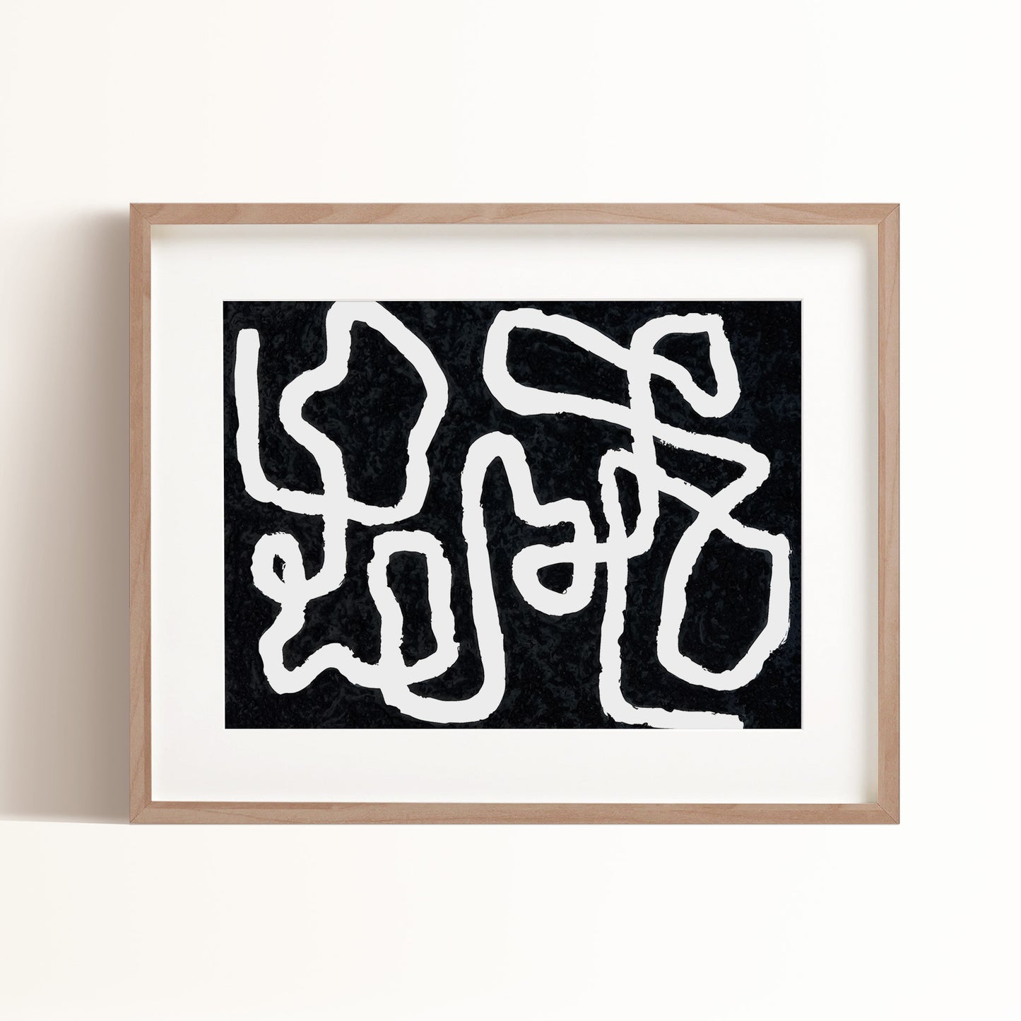 Morphic Art Print - Black