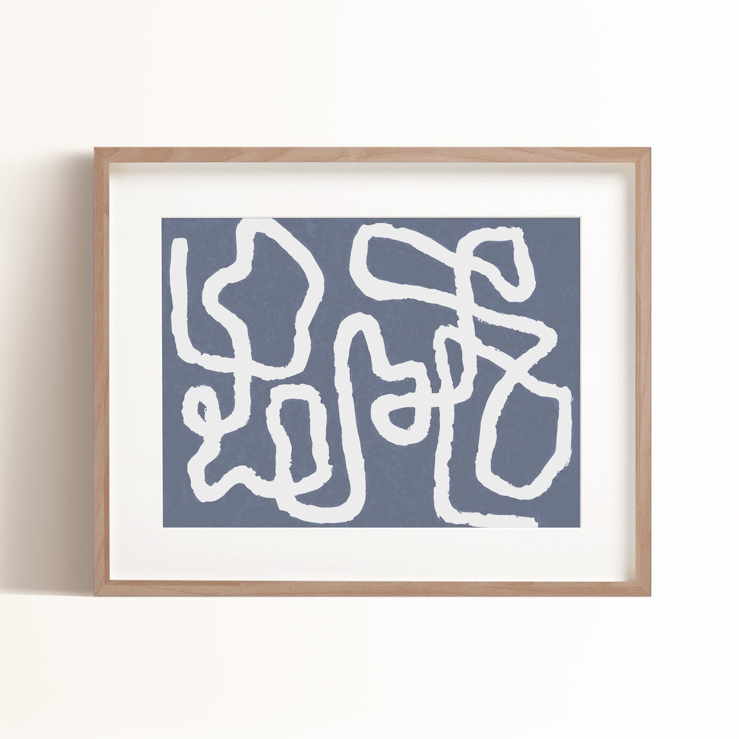 Morphic Art Print - Blue