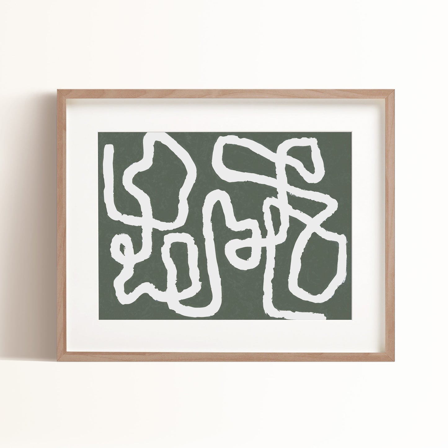 Morphic Art Print - Green