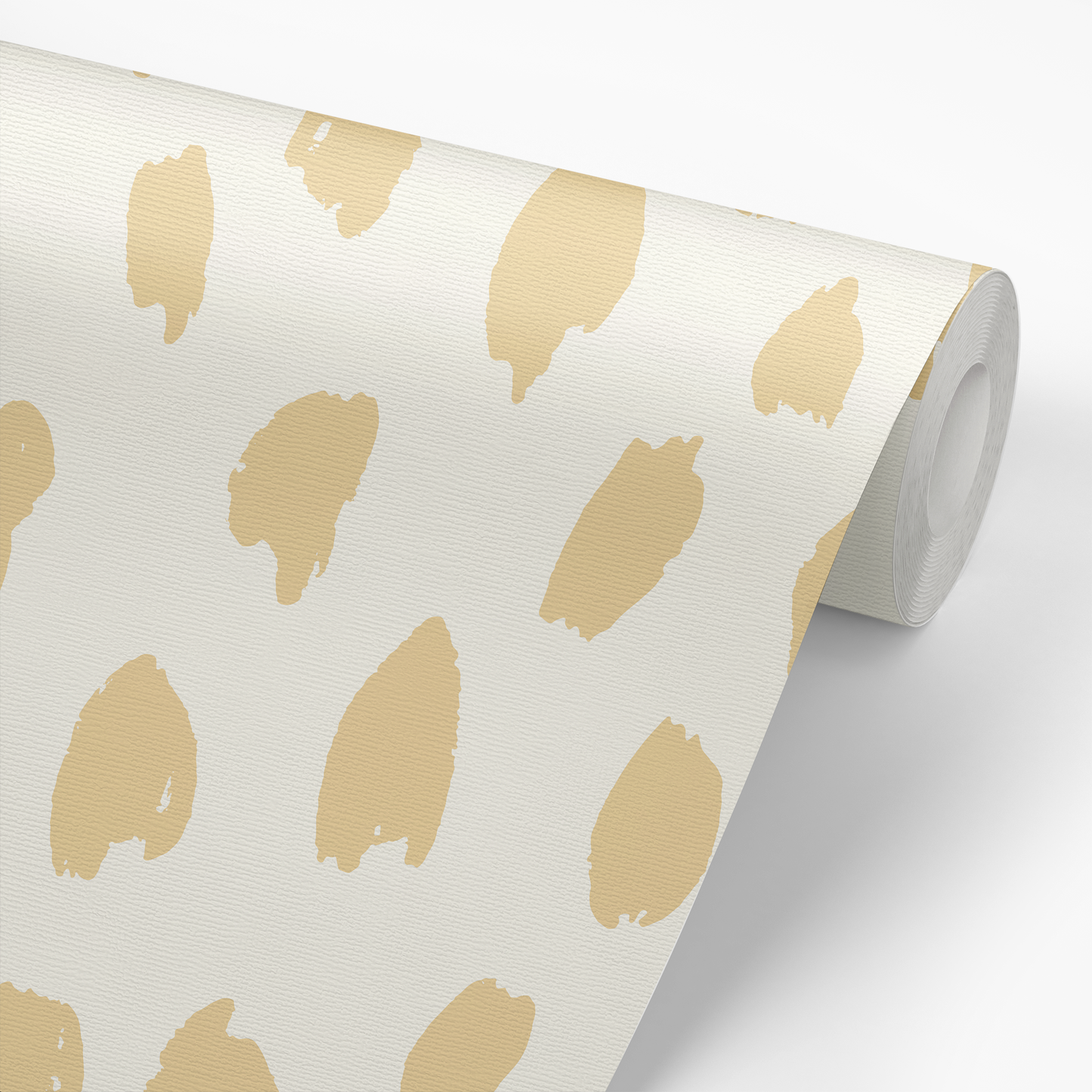Painted Animal Wallpaper - Yellow