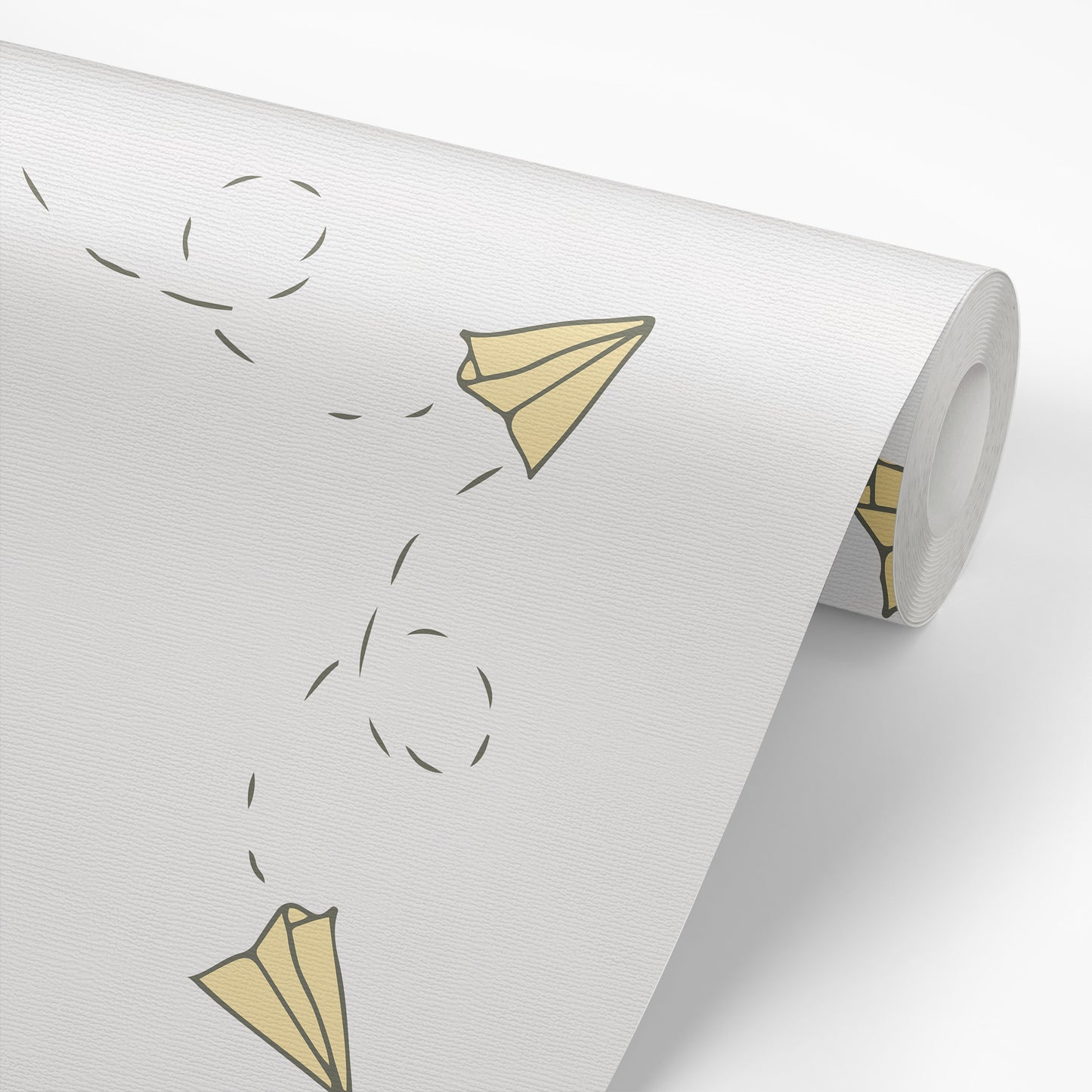 Paper Planes Wallpaper - Yellow