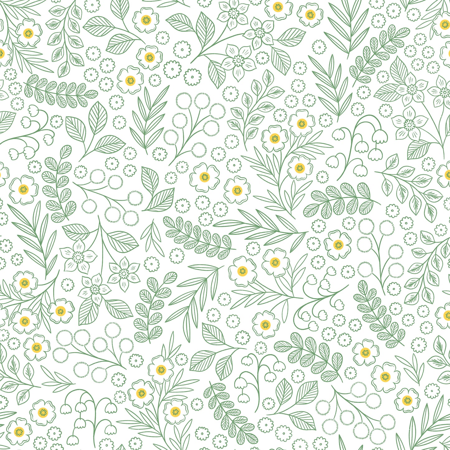 Fields Wallpaper - Sage