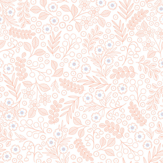 Fields Wallpaper - Blush