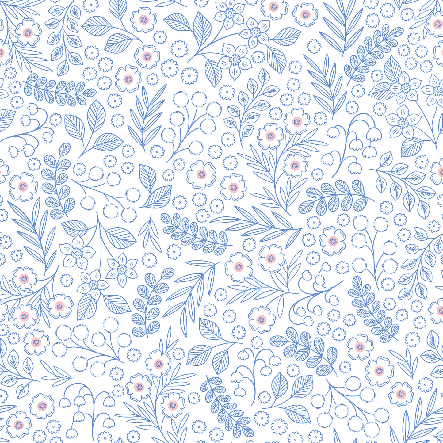 Fields Wallpaper - Periwinkle