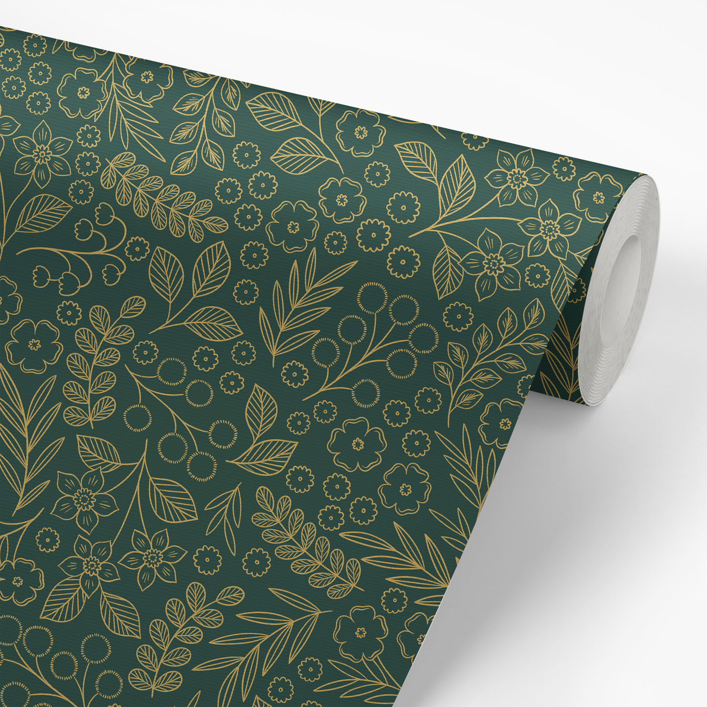 Fields Wallpaper - Pine Gold