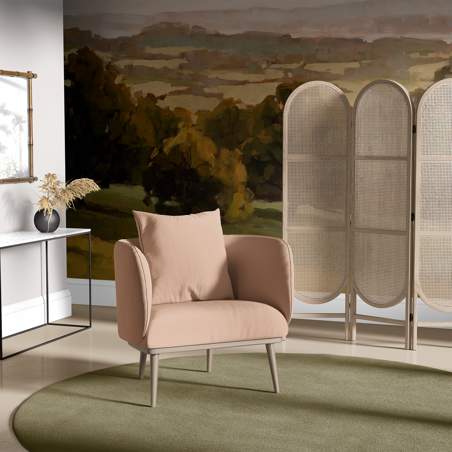 Verdant Countryside Wallpaper Mural