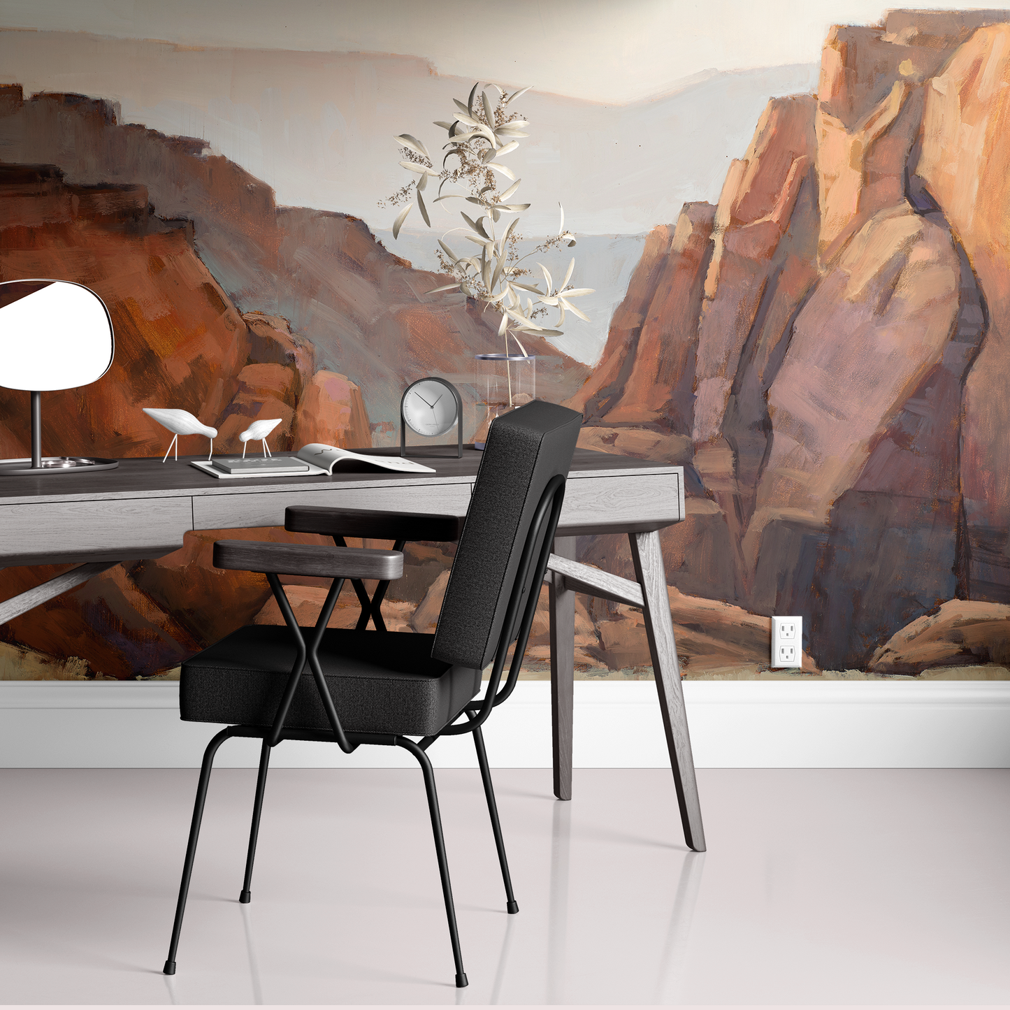 Red Rock Sunset Wallpaper Mural