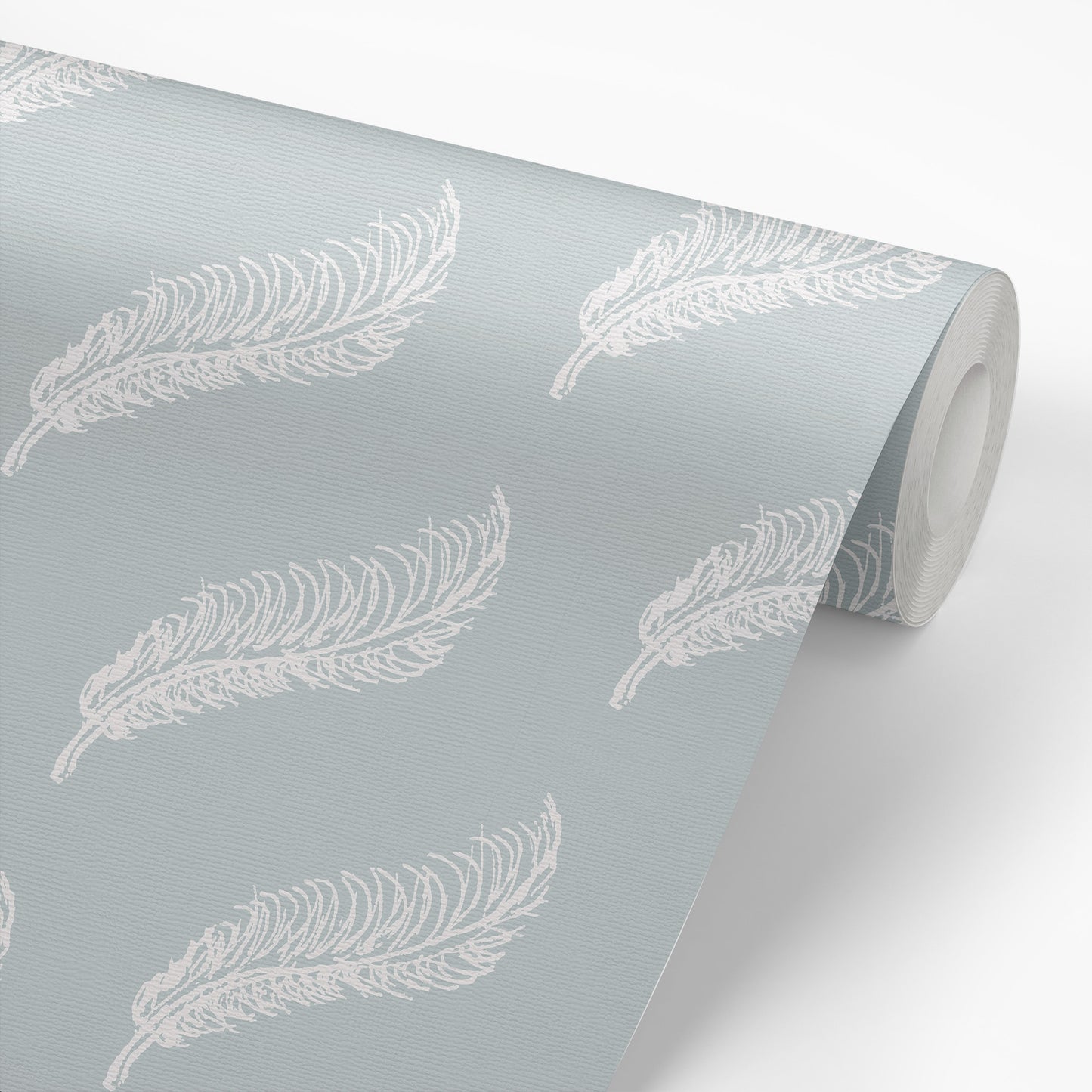 Feathers Wallpaper - Blue