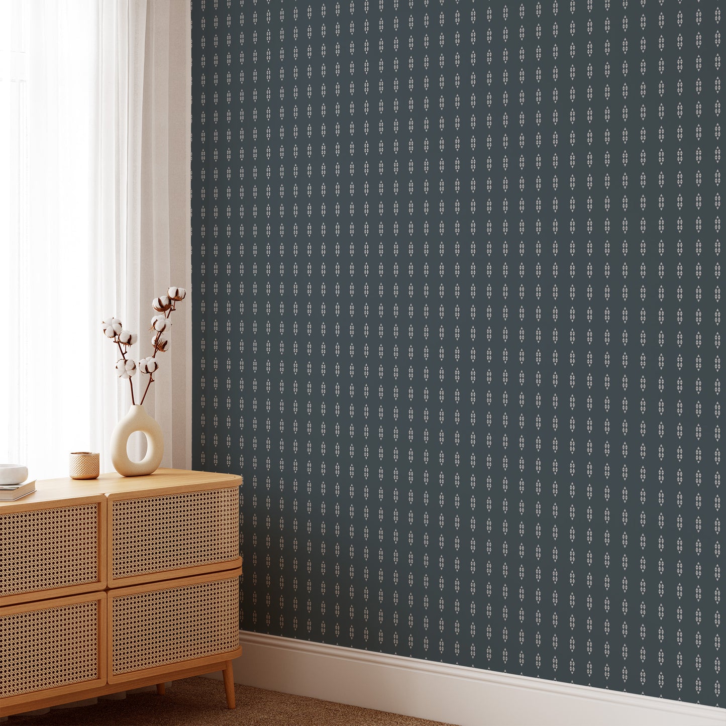 Indie Arrows Wallpaper - Navy