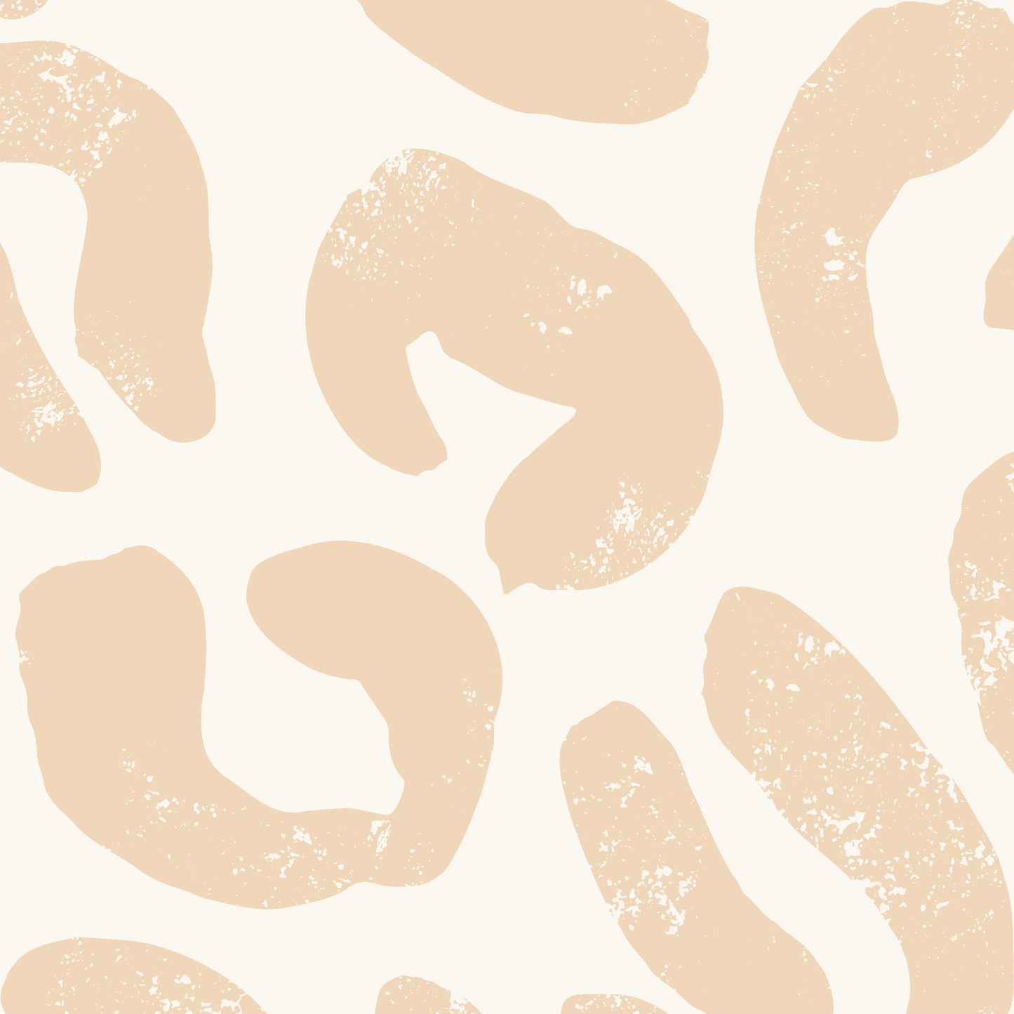 Rustic Animal Print Wallpaper - Cream