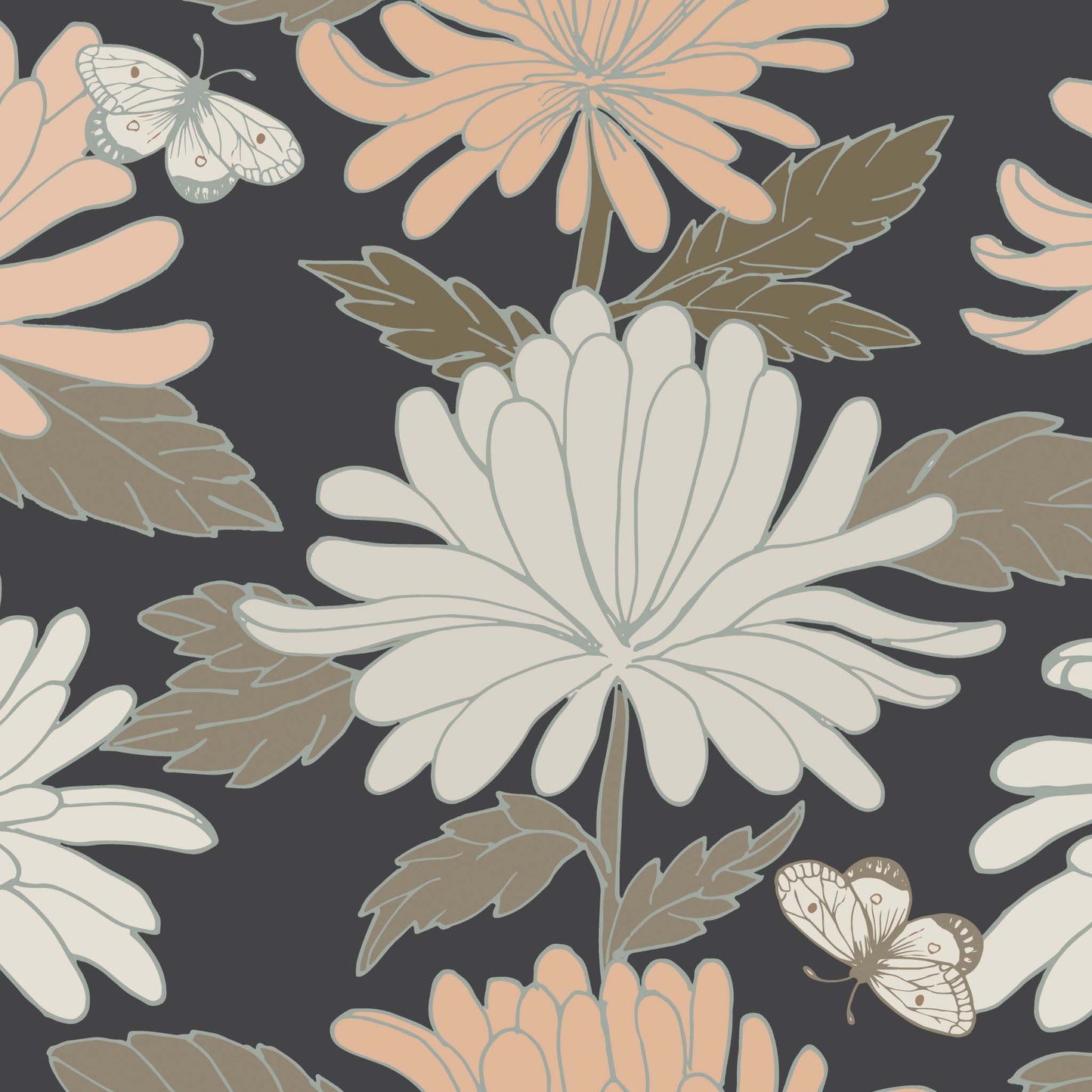 Hydrangea Wallpaper - Dark