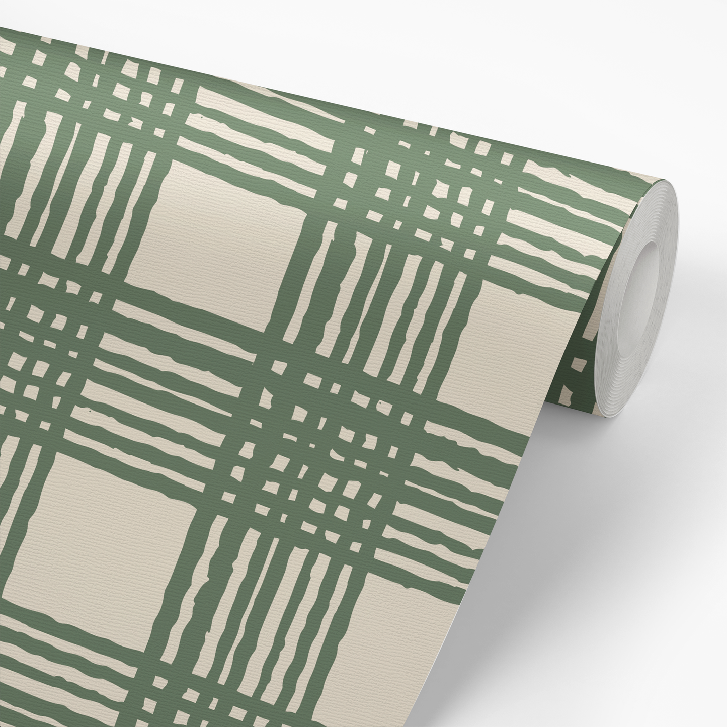 Picnic Poppy Wallpaper - Olive