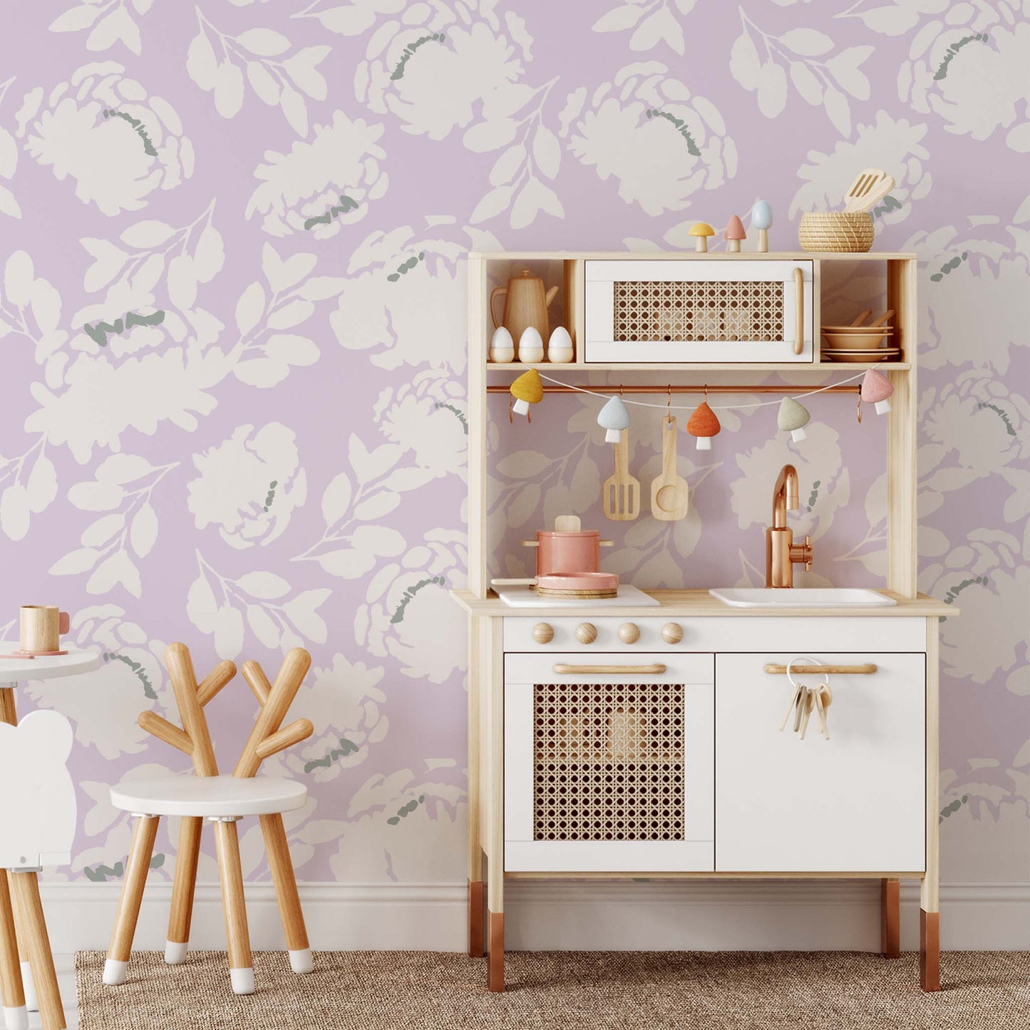 Roses Wallpaper - Lilac