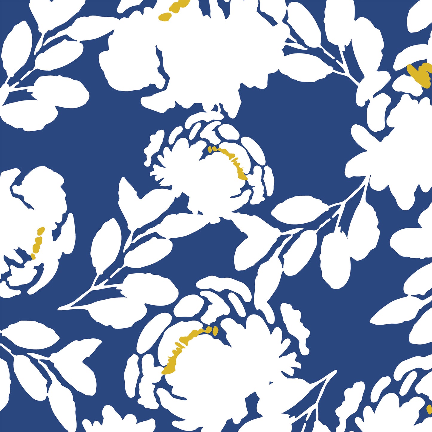 Roses Wallpaper - Navy