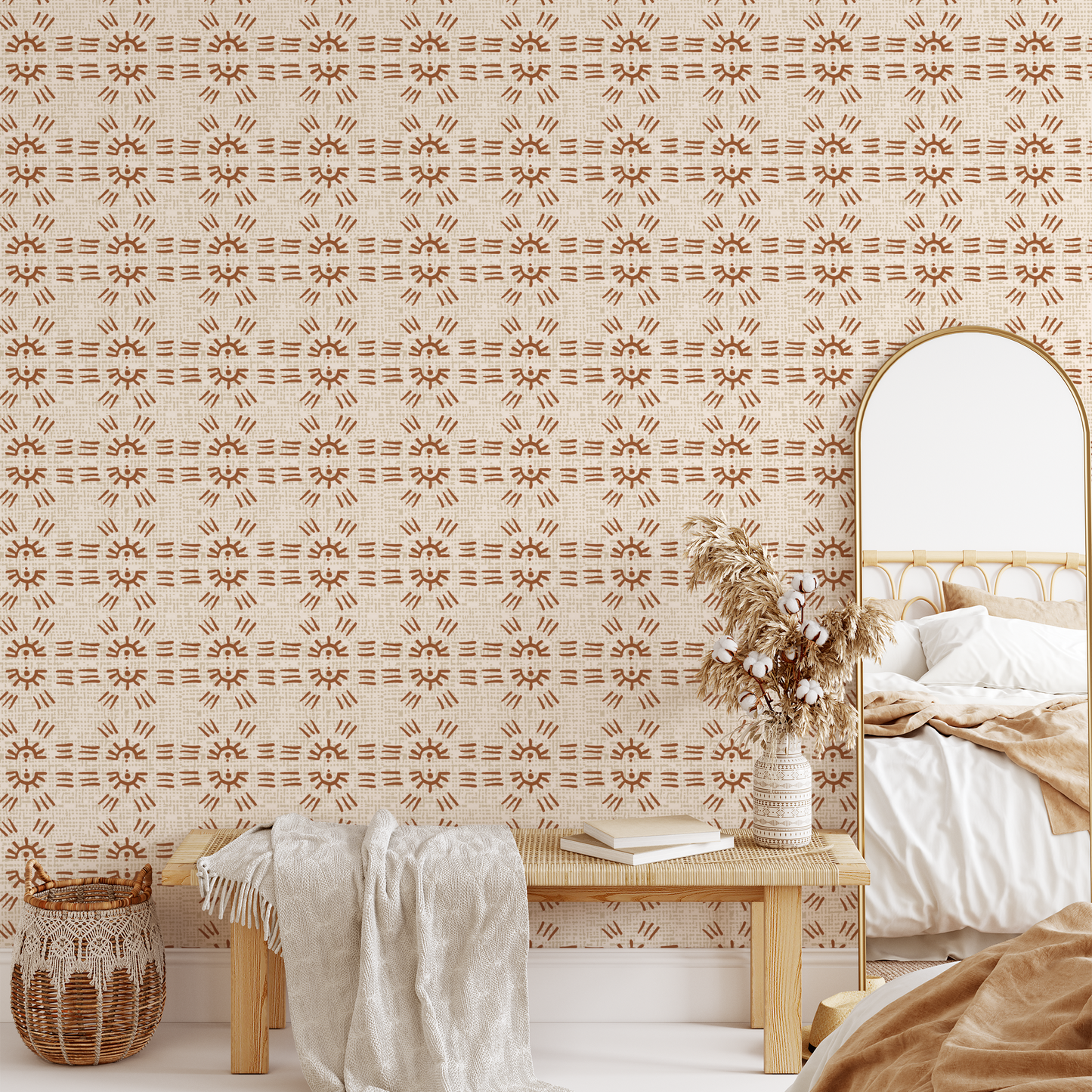 Rich Sunset Wallpaper - Tan