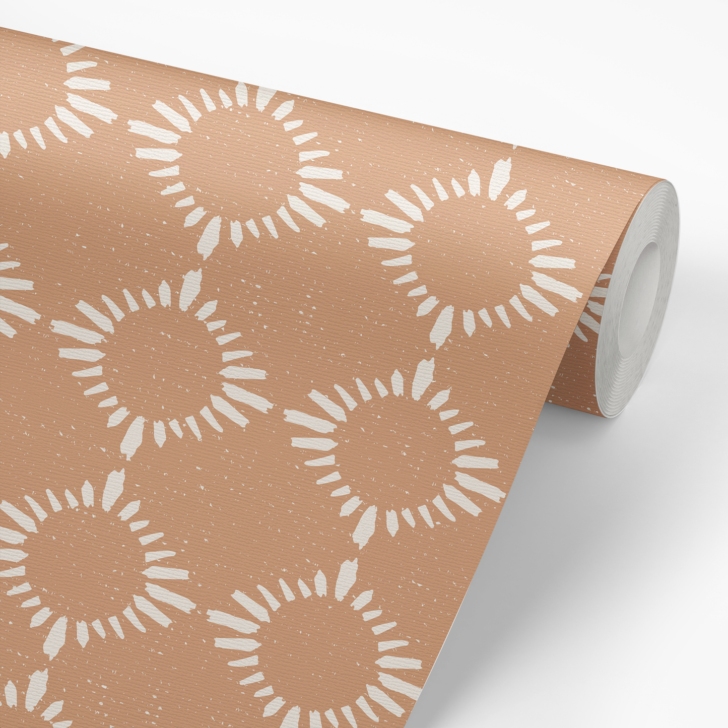 Star Burst Wallpaper - Solid Rust