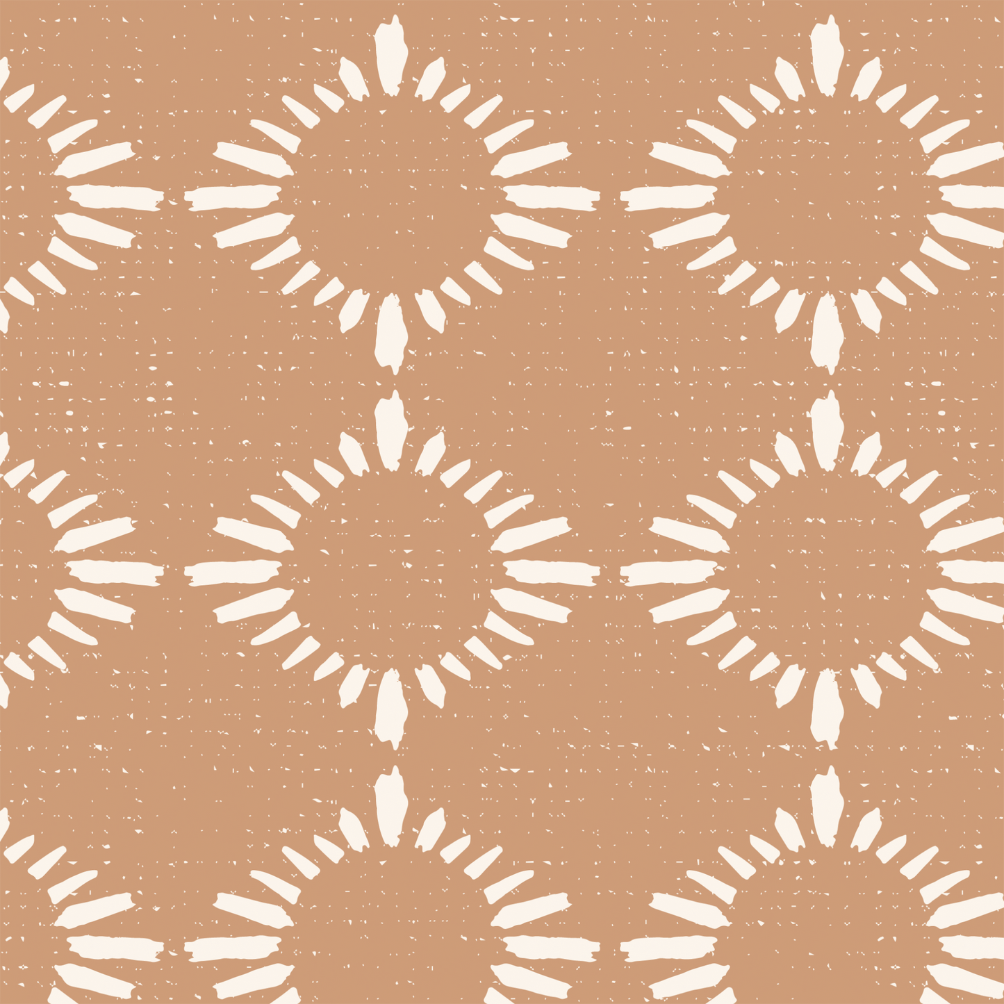 Star Burst Wallpaper - Solid Rust