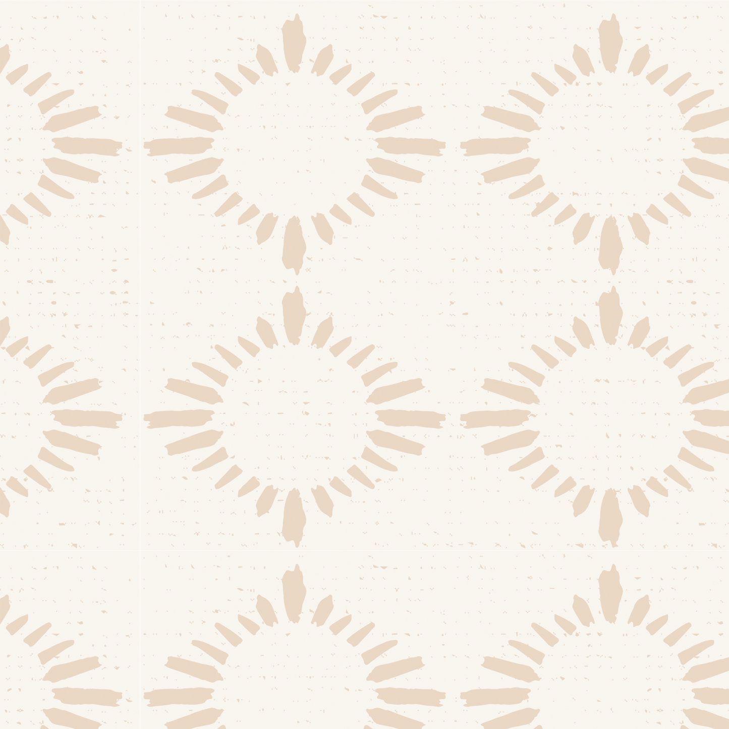 Star Burst Wallpaper - Tan