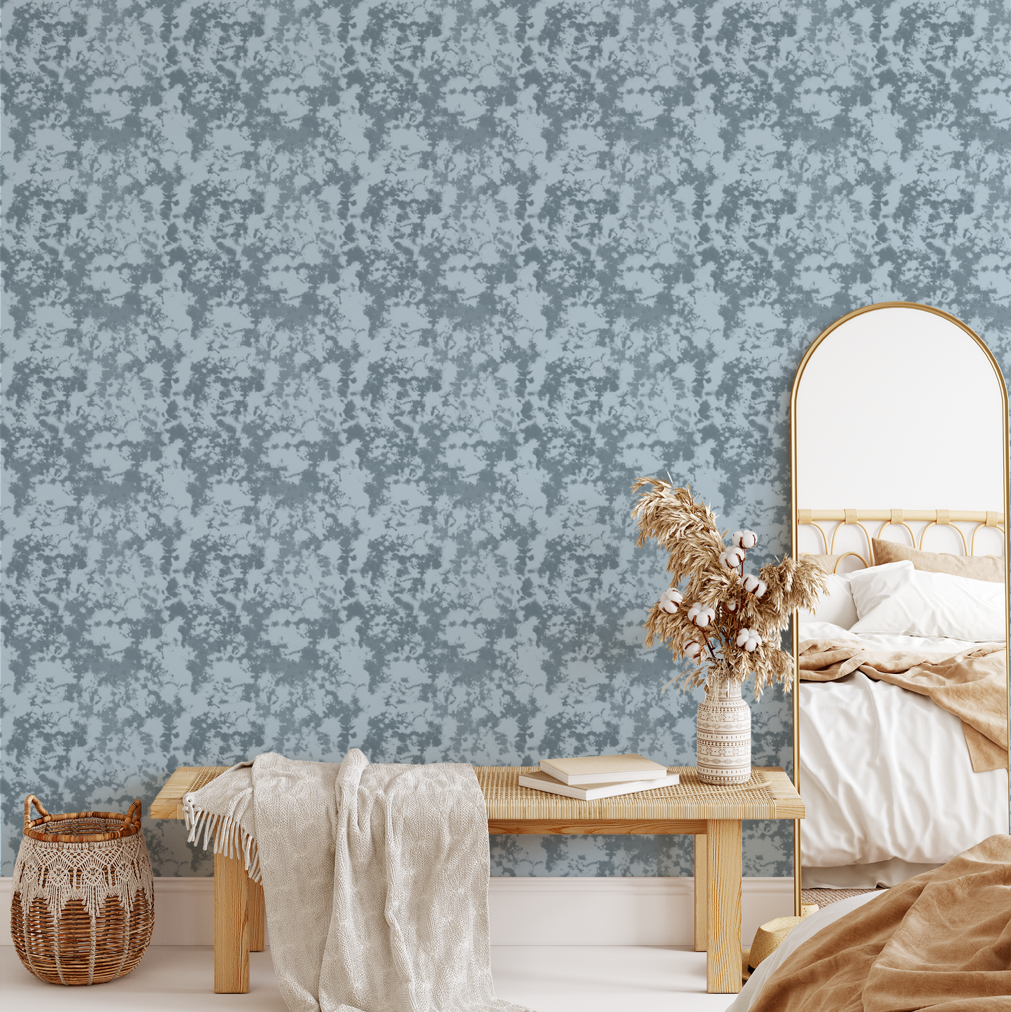 Tie Dye Wallpaper - Dark Gray