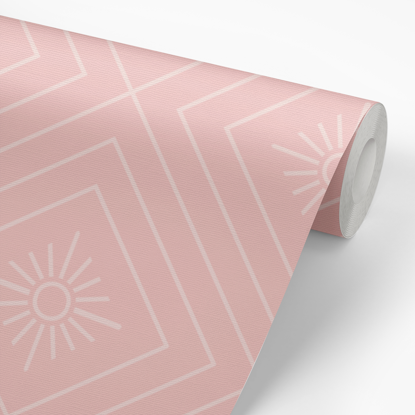Retro Geo Wallpaper - Pink