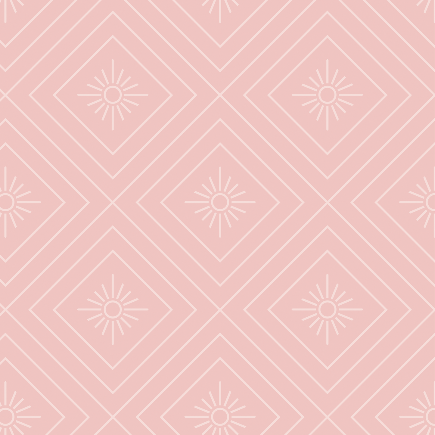 Retro Geo Wallpaper - Pink