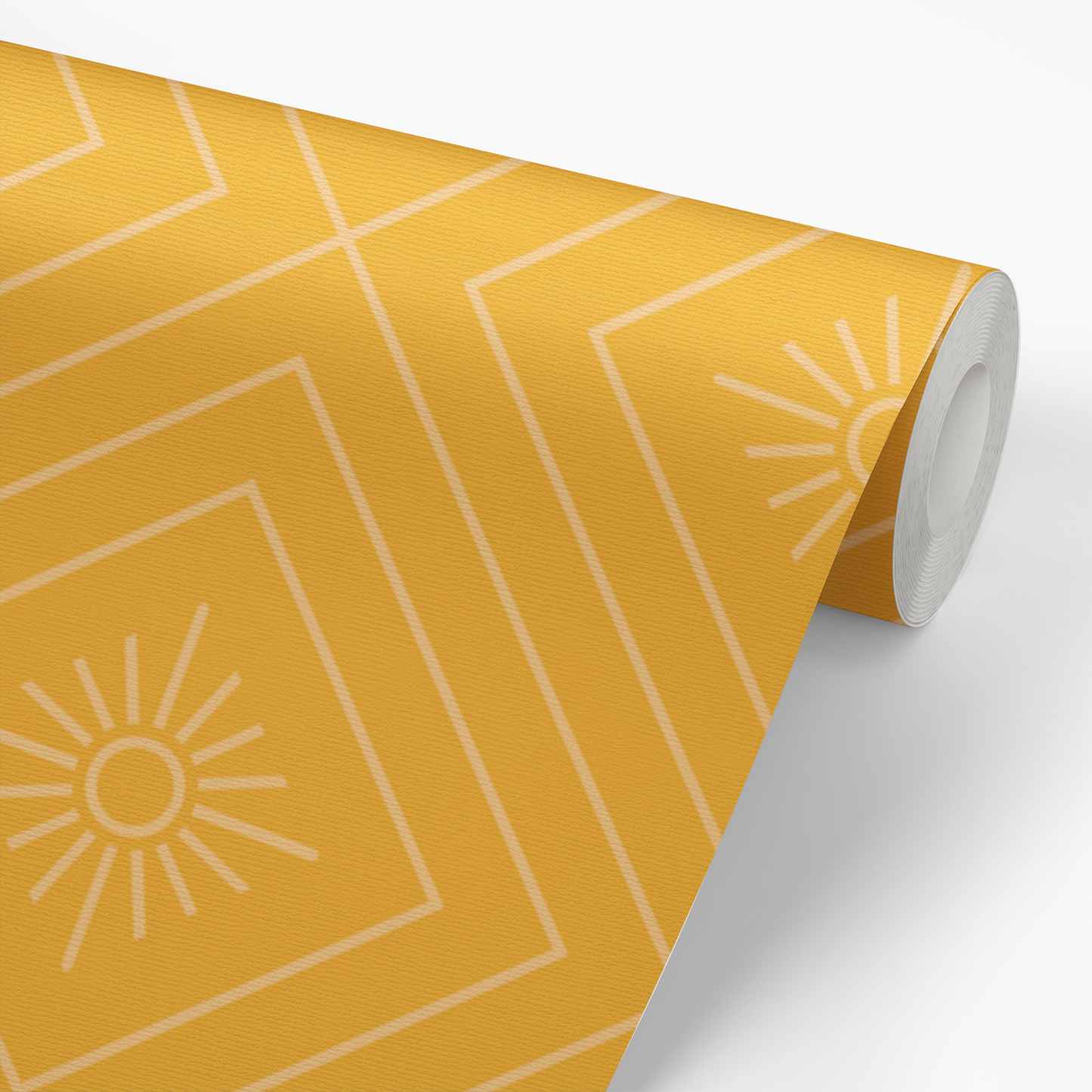 Retro Geo Wallpaper - Yellow