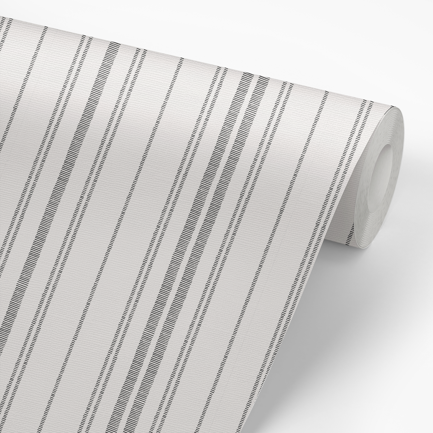 Ticking Stripe Wallpaper - Black