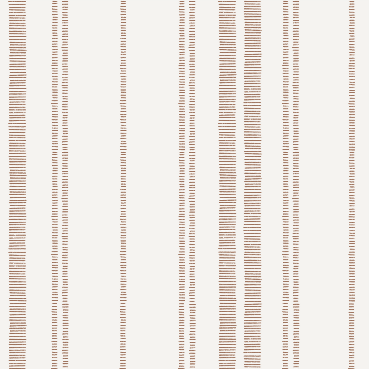Ticking Stripe Wallpaper - Terracotta